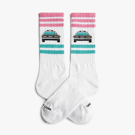 Picture of Calcetines Athletic Delorean blanco L