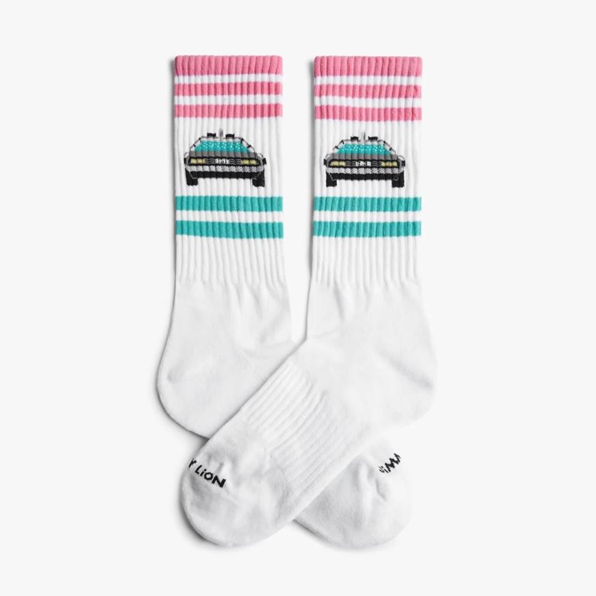 Picture of Calcetines Athletic Delorean blanco L