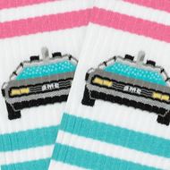 Picture of Calcetines Athletic Delorean blanco L