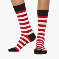 Foto de Calcetines Wally Peek-a-boo blanco y rojo L
