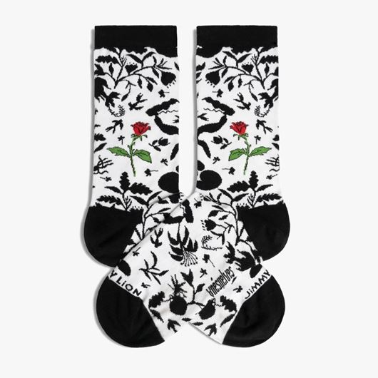 Picture of Calcetines Ynes Suelves Garden media caña blanco L