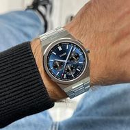Foto de Reloj Vigoureux Chronode acero color plata y azul