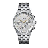 Foto de Reloj Anthéor multifuncion de acero color plata esfera bicolor