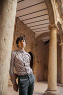 Picture of Camisa regular fit estampado geometrico multicolor