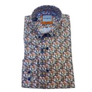 Picture of Camisa regular fit estampado geometrico multicolor