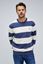 Picture of Sudadera a rayas color crudo y azul