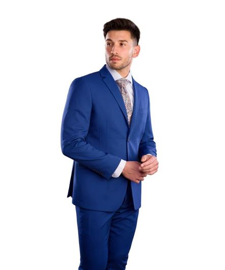 Foto de Traje vestir Slim Fit azul tinta