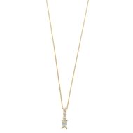 Picture of Collar Minijewels plata chapado dorado tres perlas circonitas