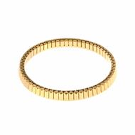 Picture of Pulsera He/r acero chapado dorado prismas liso ajustable