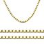Foto de Cadena veneciana cuadrada brillo oro 18kt