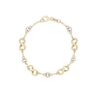 Picture of Pulsera Infinitos en oro bicolor 18kt