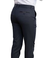 Foto de Pantalón chino vestir slim fit microestructura marino