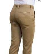 Foto de Pantalón chino vestir slim fit microestructura piedra