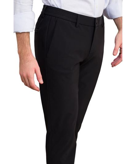 Picture of Pantalón vestir-sport slim fit negro