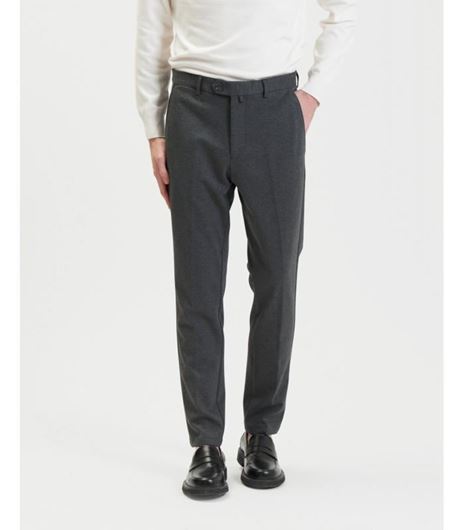 Picture of Pantalón slim fit vestir gris tacto suave