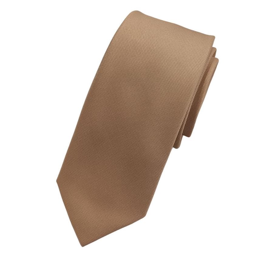 Picture of Corbata microfibra falso liso color nude