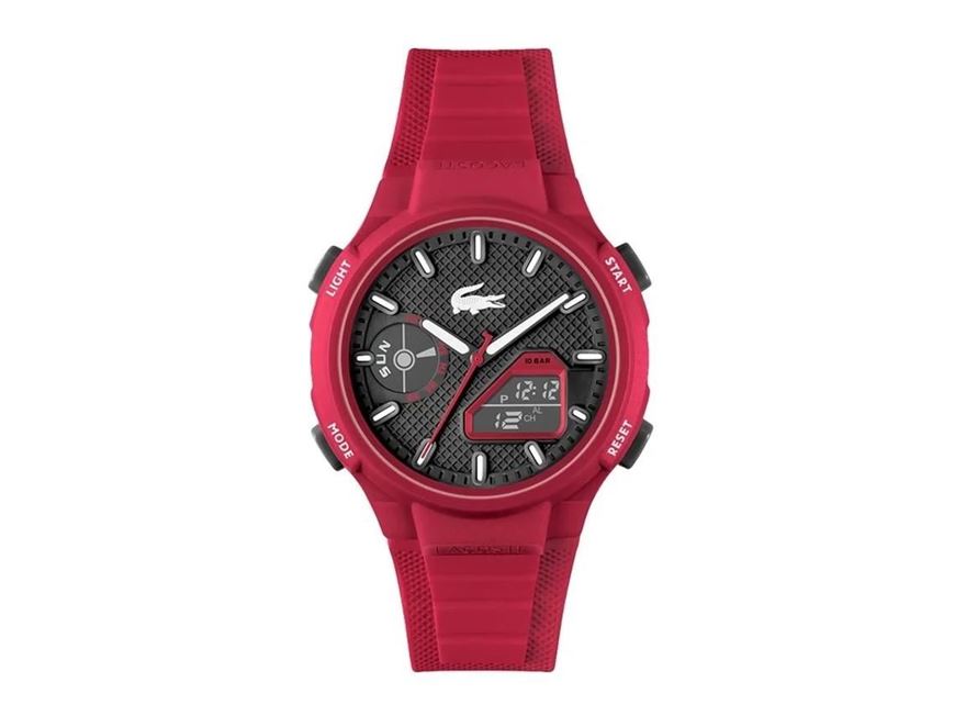 Foto de Reloj Lacsote LC33 Dual Display multifunción Silicona rojo