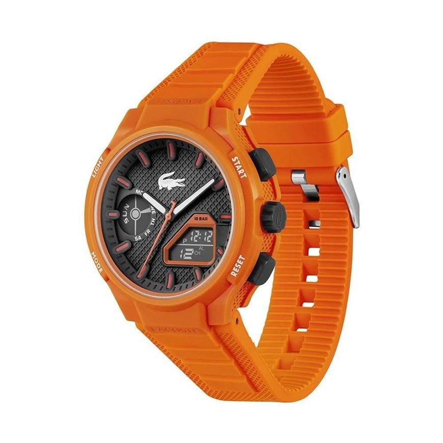 Foto de Reloj Lacsote LC33 Dual Display multifunción Silicona naranja