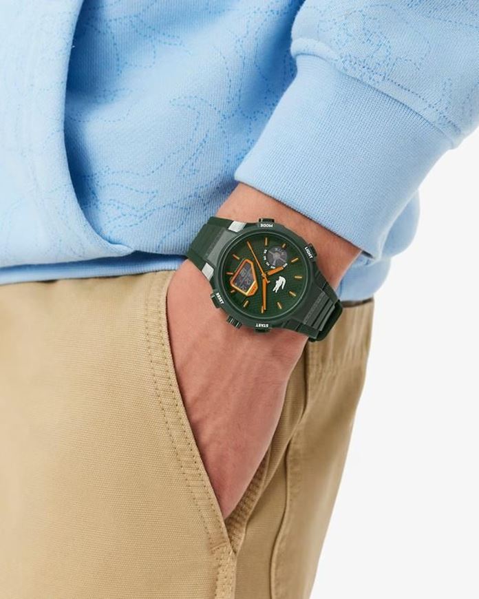 Foto de Reloj Lacsote LC33 Dual Display multifunción Silicona verde