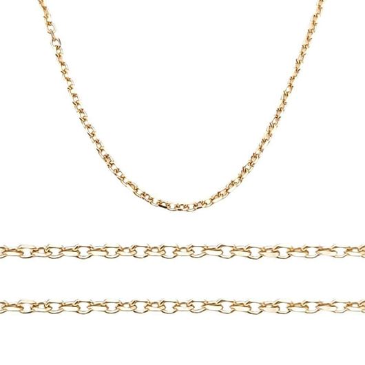 Foto de Cadena de oro rose 18kt eslabón forzado 0,60mm Longitud 45cm