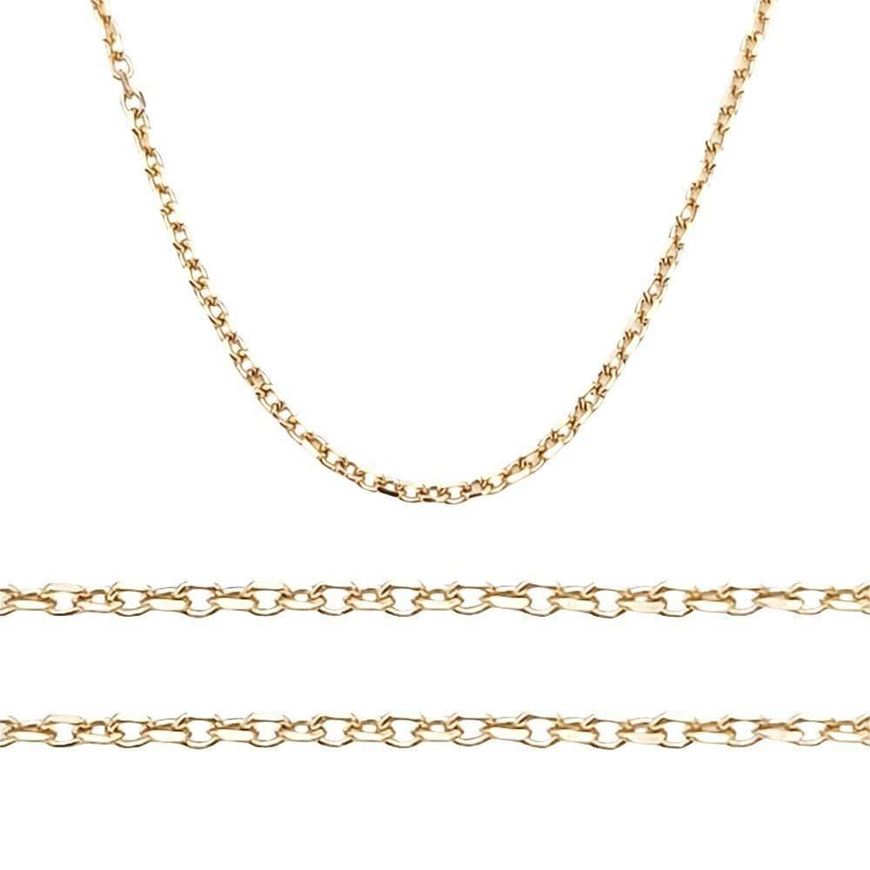 Foto de Cadena de oro rose 18kt eslabón forzado 0,60mm Longitud 45cm