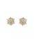 Foto de Pendientes oro amarillo 18kt flor con circonitas