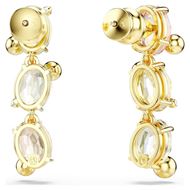 Foto de Pendientes Gema Diseño asimétrico, Tallas mixtas, Multicolores, Baño tono oro