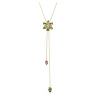 Foto de Colgante en Y Idyllia Tallas mixtas, Flor, Multicolor, Baño tono oro
