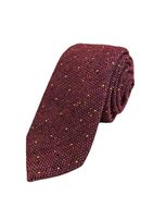 Picture of Corbata granate lunares amarillos