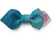 Foto de Pajarita de seda Champaqui punta de diamante verde agua