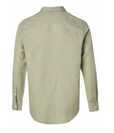 Picture of Camisa regular fit en mezcla de lino verde caqui