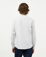 Picture of Camisa blanca de vestir relaxed fit en microestructura de algodón mezcla