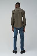 Foto de Camisa cuadro vichy negro y café slim fit 