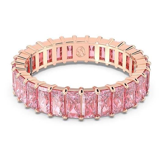 Foto de Anillo Matrix color rosa y baño tono rosa talla 55