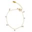 Foto de Pulsera Minijewels plata dorado circonitas blancas brillantes perlas