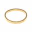 Foto de Pulsera He/r acero chapado dorado piramides liso ajustable