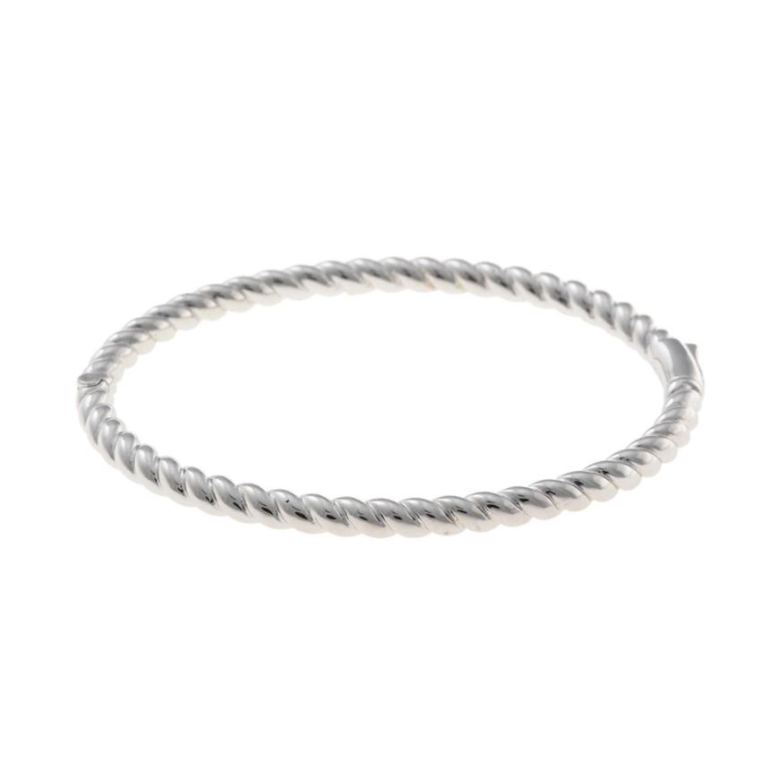 Foto de Pulsera Hoops plata rodio gallonada