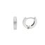 Picture of Pendientes plata rodio aros mate