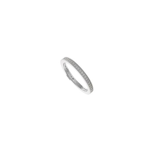 Foto de Sortija plata rodio circonitas blancas