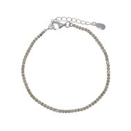 Foto de Pulsera Blink riviere de plata baño rodio con circonitas amarillas