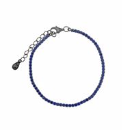 Foto de Pulsera Blink riviere de plata baño rodiada con circonitas azul noche
