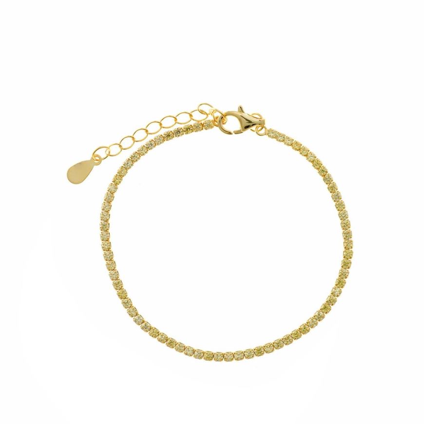 Foto de Pulsera Blink plata baño oro con circonitas 