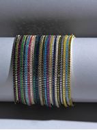 Foto de Pulsera Blink plata baño oro con circonitas 