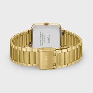 Foto de Reloj Cluse multifunción La Tétragone de acero, color verde salvia y dorado