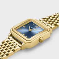Foto de Reloj Cluse Gracieuse Petite Doble Acero, Azul Kyanita, Color Oro