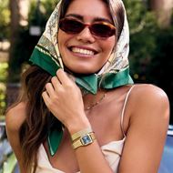 Foto de Reloj Cluse Gracieuse Petite Doble Acero, Azul Kyanita, Color Oro