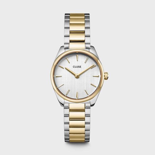 Foto de Reloj Cluse Féroce Mini Acero, Plata, Bicolor