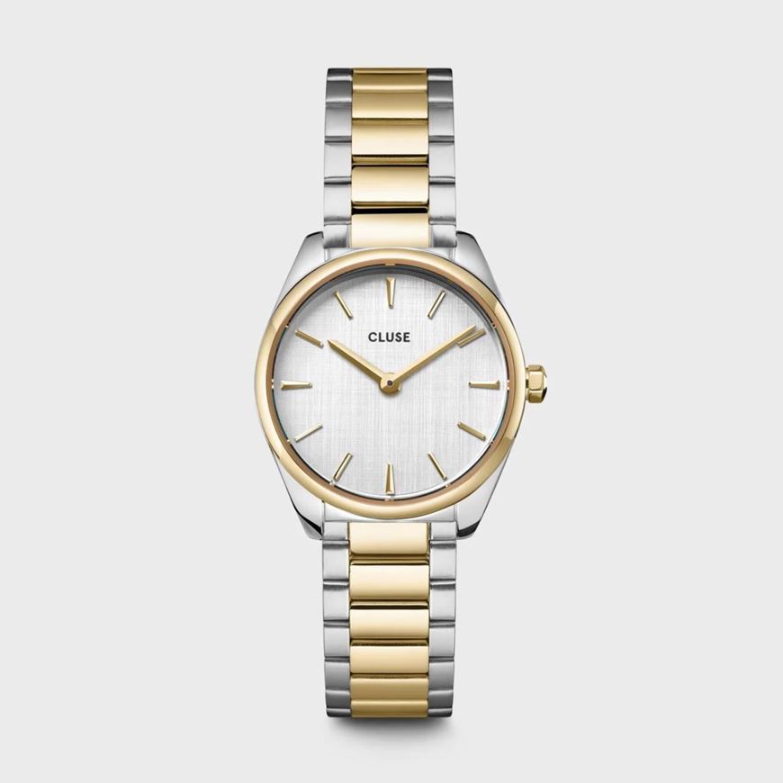 Foto de Reloj Cluse Féroce Mini Acero, Plata, Bicolor