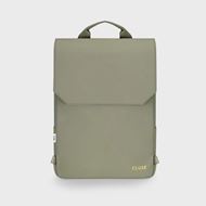 Foto de Mochila Cluse Le Réversible, color verde oliva claro y dorado