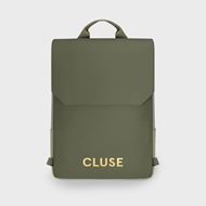 Foto de Mochila Cluse Le Réversible, color verde oliva claro y dorado